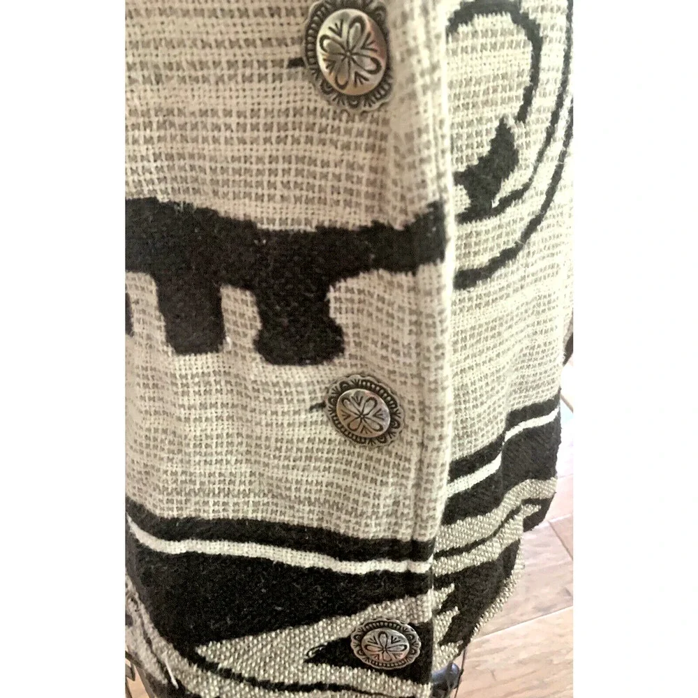 Painted Pony Jacket Horse Cowboy Southwest Western Wearable Art SZ L - Picture 3 of 6